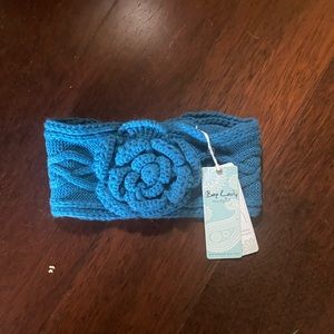 Flower knit headband/ear and